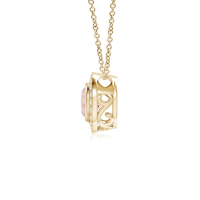 AA - Morganite / 0.86 CT / 14 KT Yellow Gold