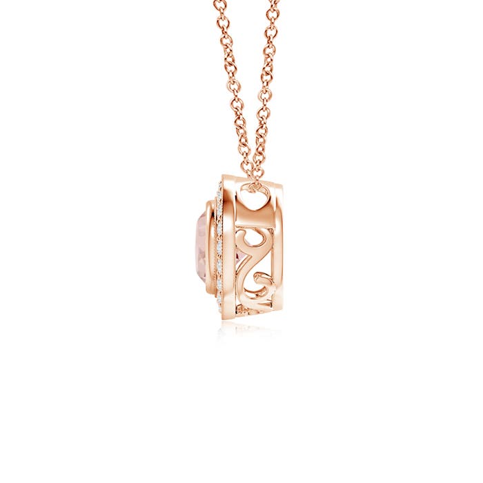 AAA - Morganite / 0.86 CT / 14 KT Rose Gold