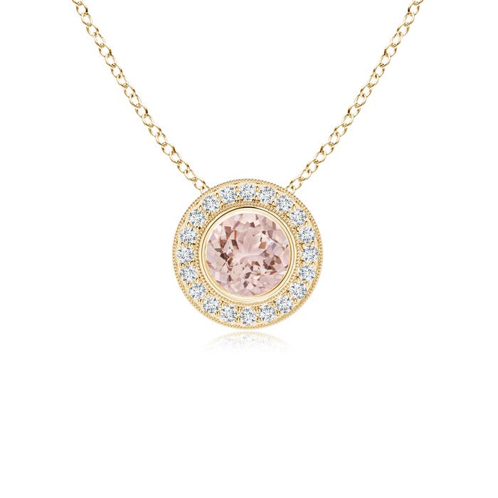 AAA - Morganite / 0.86 CT / 14 KT Yellow Gold