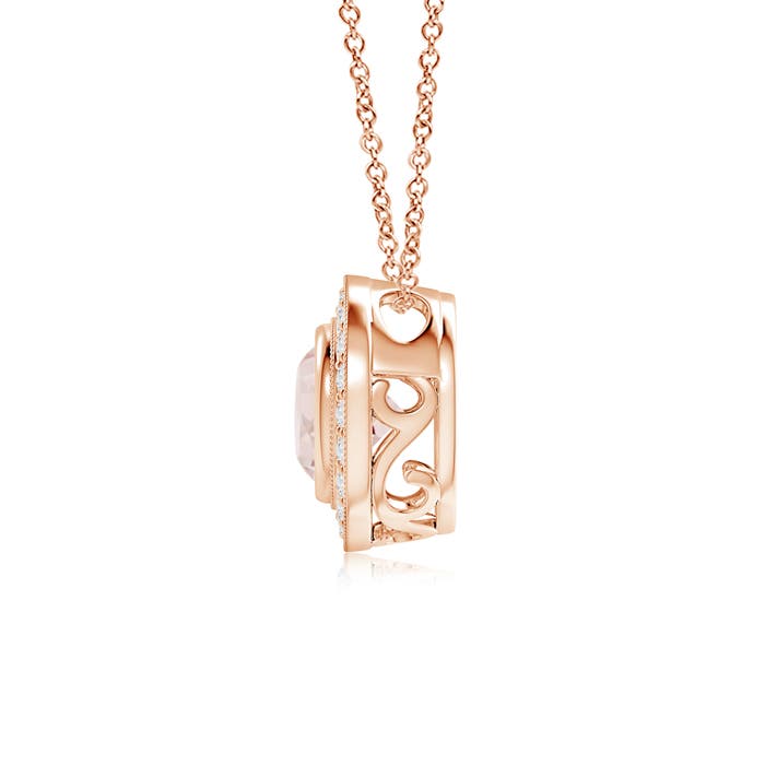 A - Morganite / 1.3 CT / 14 KT Rose Gold