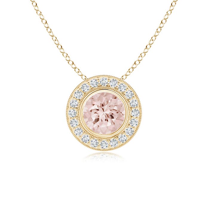 AA - Morganite / 1.3 CT / 14 KT Yellow Gold