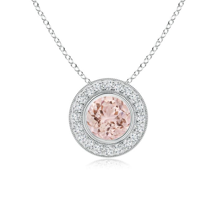 AAA - Morganite / 1.3 CT / 14 KT White Gold