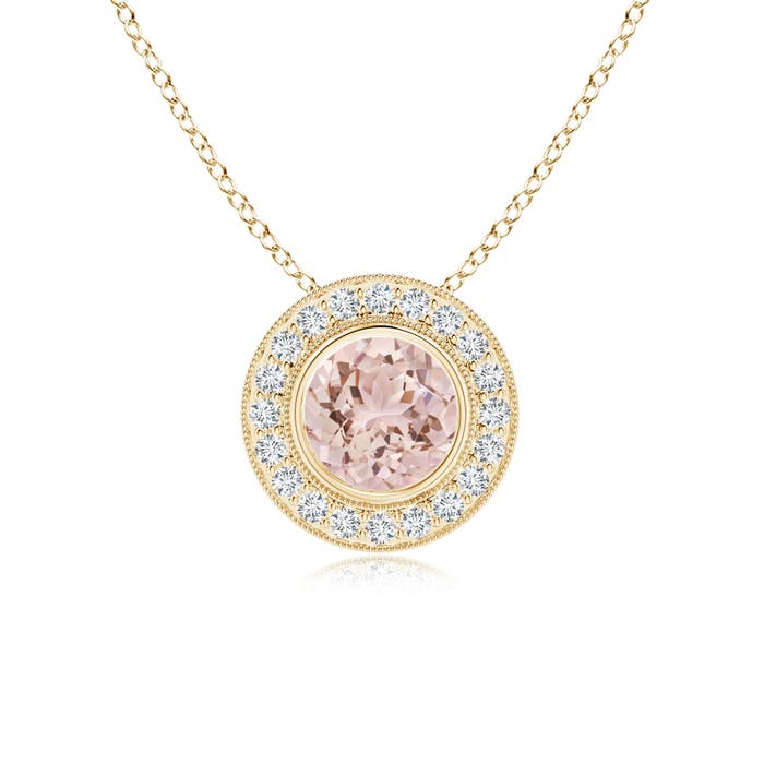 AAA - Morganite / 1.3 CT / 14 KT Yellow Gold