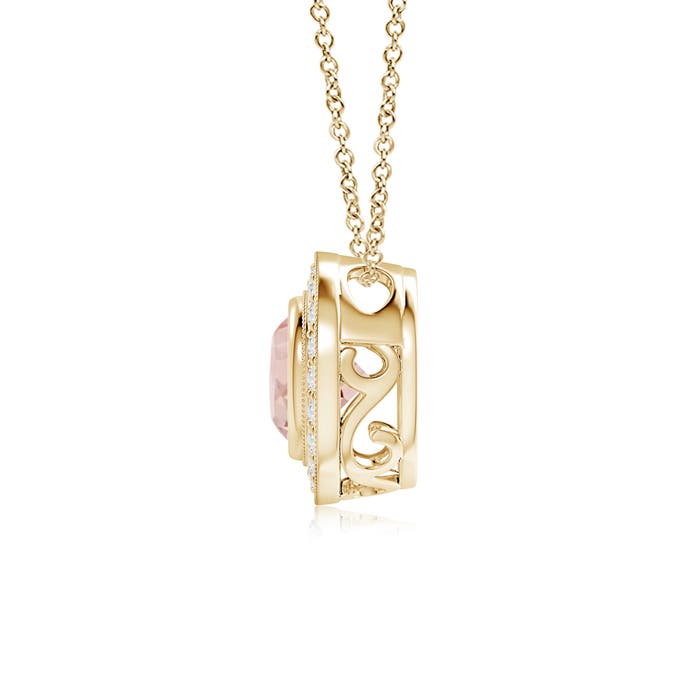 AAA - Morganite / 1.3 CT / 14 KT Yellow Gold