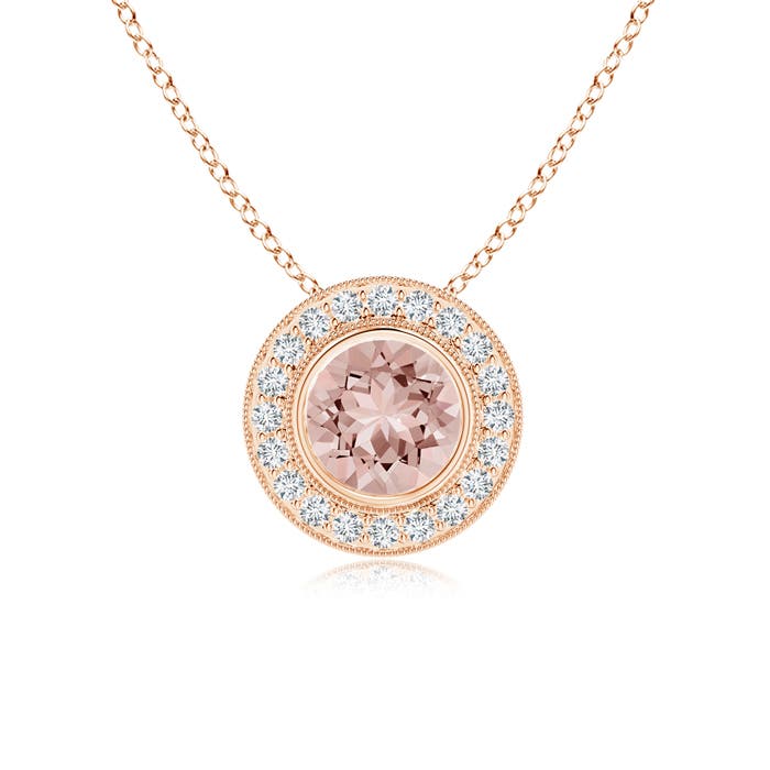 AAAA - Morganite / 1.3 CT / 14 KT Rose Gold