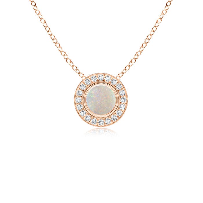 AA - Opal / 0.45 CT / 14 KT Rose Gold