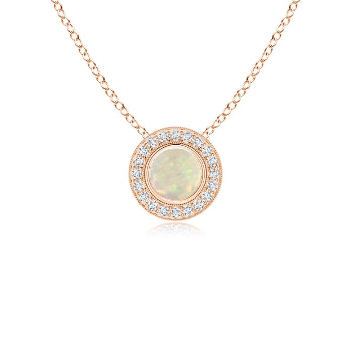 AAA - Opal / 0.45 CT / 14 KT Rose Gold