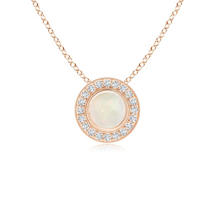 A - Opal / 0.66 CT / 14 KT Rose Gold