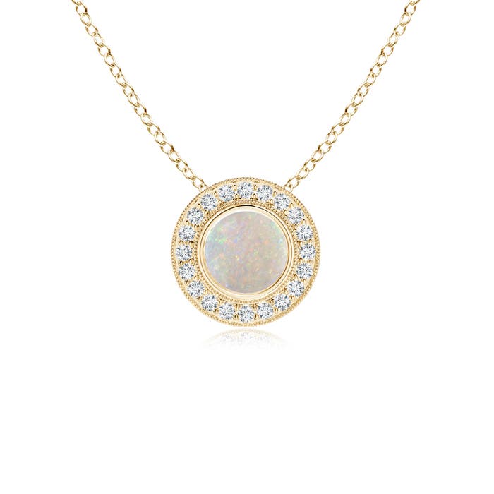 AA - Opal / 0.66 CT / 14 KT Yellow Gold