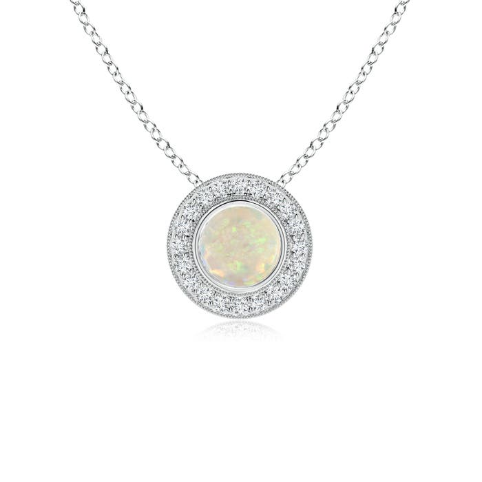 AAA - Opal / 0.66 CT / 14 KT White Gold