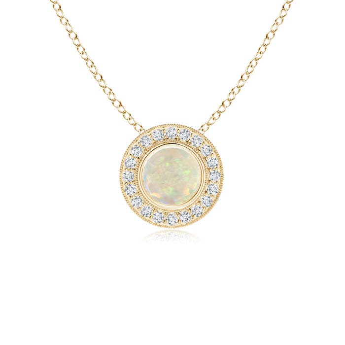 AAA - Opal / 0.66 CT / 14 KT Yellow Gold