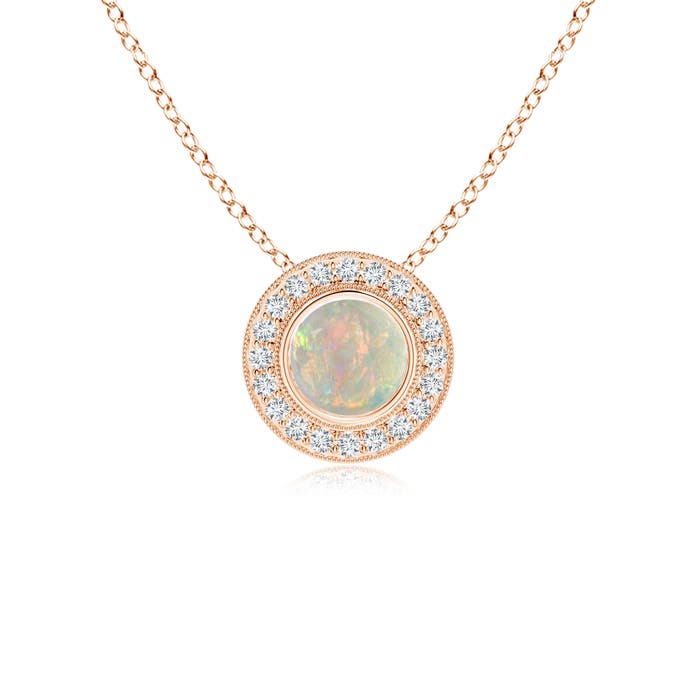 AAAA - Opal / 0.66 CT / 14 KT Rose Gold