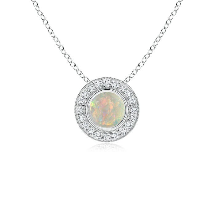 AAAA - Opal / 0.66 CT / 14 KT White Gold