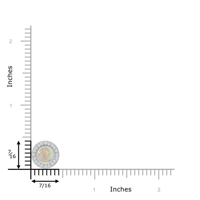 AAAA - Opal / 0.66 CT / 14 KT White Gold