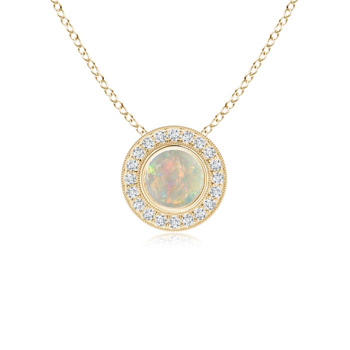 AAAA - Opal / 0.66 CT / 14 KT Yellow Gold