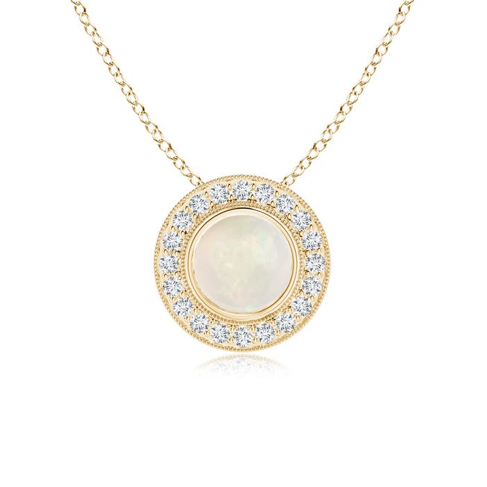 A - Opal / 0.95 CT / 14 KT Yellow Gold