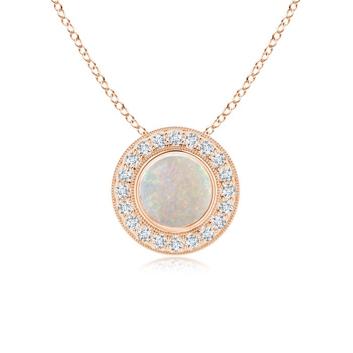 AA - Opal / 0.95 CT / 14 KT Rose Gold