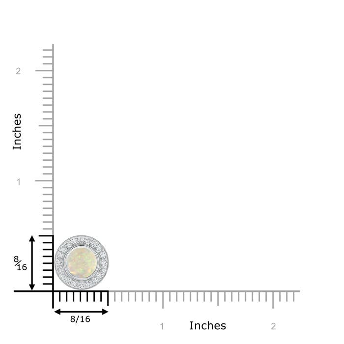 AAA - Opal / 0.95 CT / 14 KT White Gold