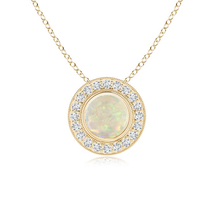 AAA - Opal / 0.95 CT / 14 KT Yellow Gold