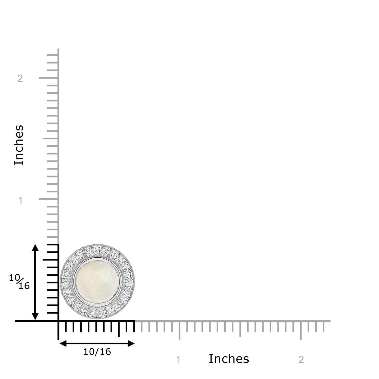 A - Opal / 1.56 CT / 14 KT White Gold