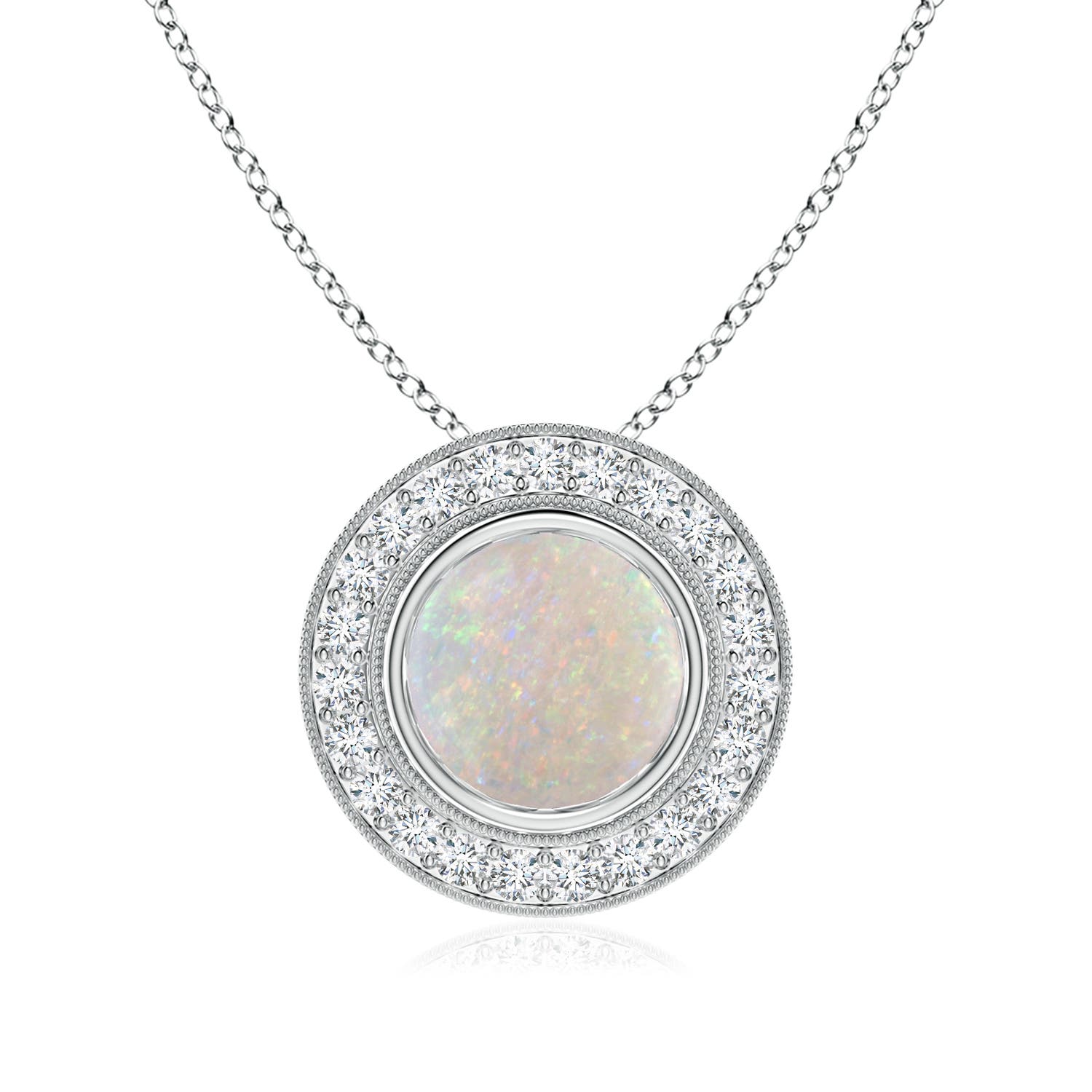 AA - Opal / 1.56 CT / 14 KT White Gold