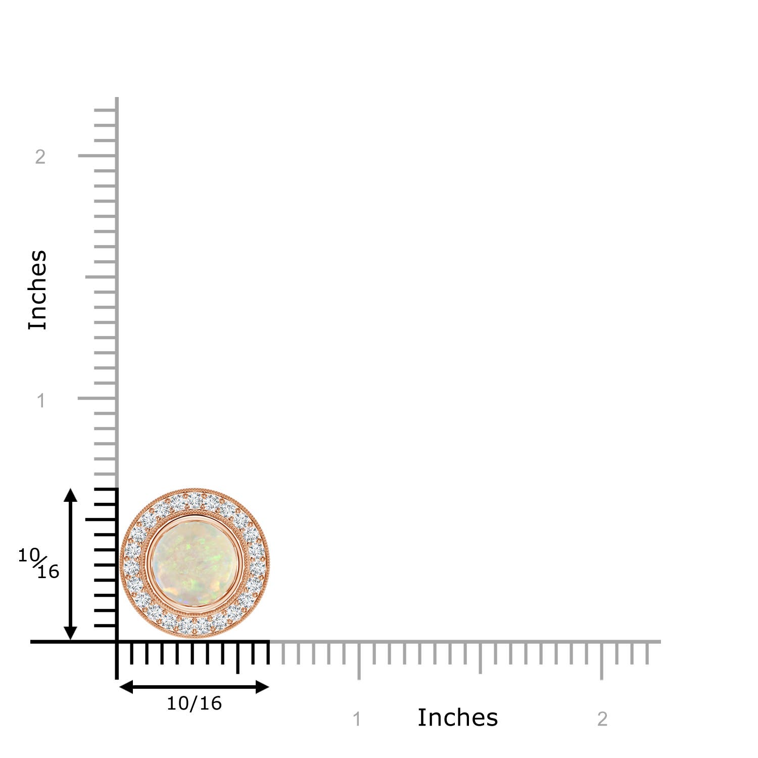 AAA - Opal / 1.56 CT / 14 KT Rose Gold