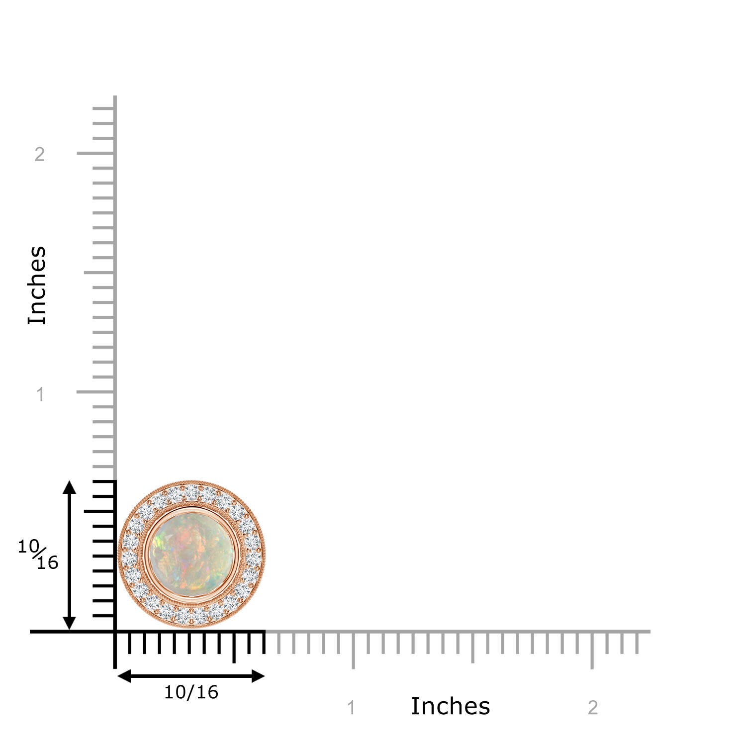 AAAA - Opal / 1.56 CT / 14 KT Rose Gold