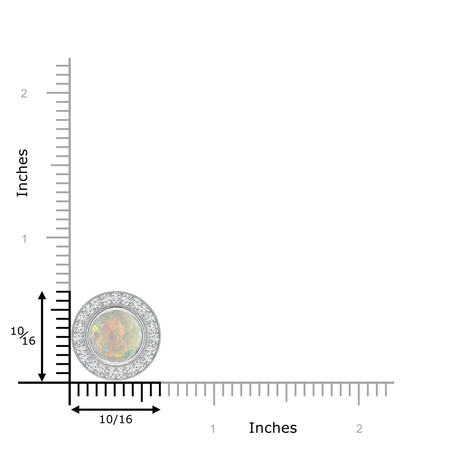 AAAA - Opal / 1.56 CT / 14 KT White Gold