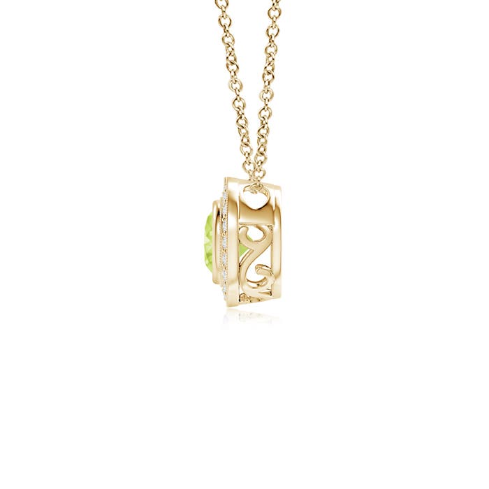 A - Peridot / 0.67 CT / 14 KT Yellow Gold