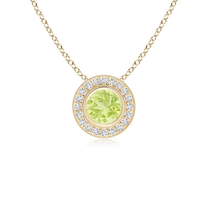 A - Peridot / 1.11 CT / 14 KT Yellow Gold