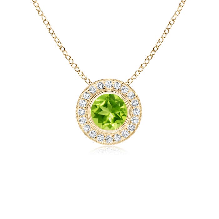 AAA - Peridot / 1.11 CT / 14 KT Yellow Gold