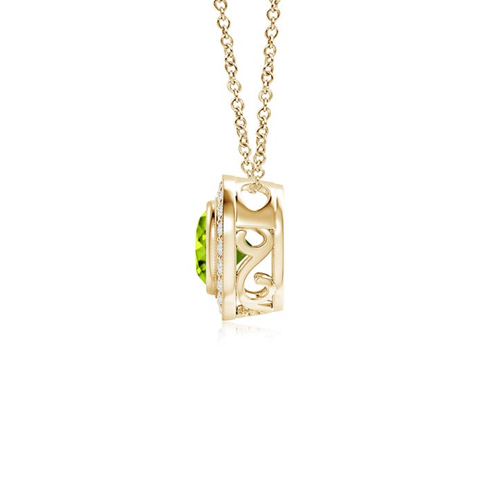 AAAA - Peridot / 1.11 CT / 14 KT Yellow Gold