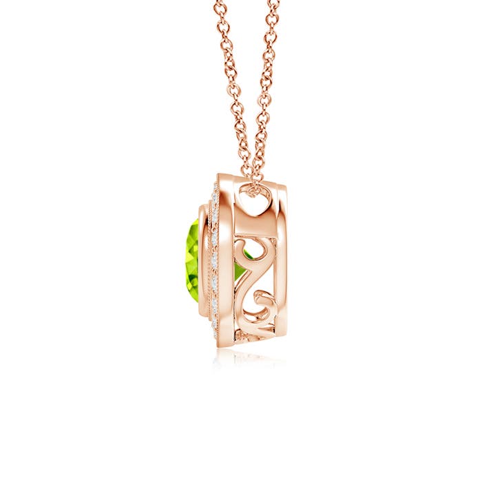 AAA - Peridot / 1.6 CT / 14 KT Rose Gold