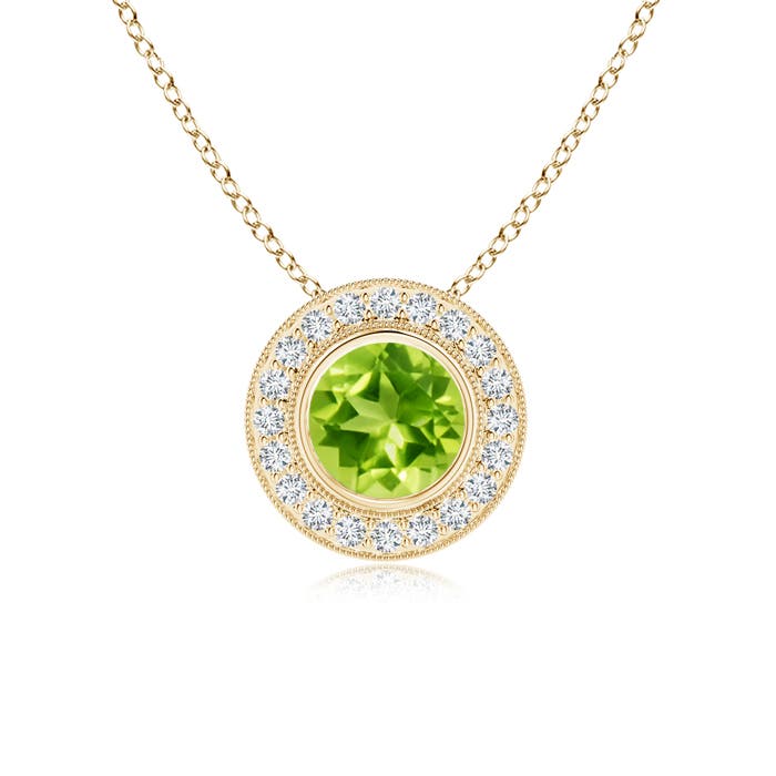 AAA - Peridot / 1.6 CT / 14 KT Yellow Gold