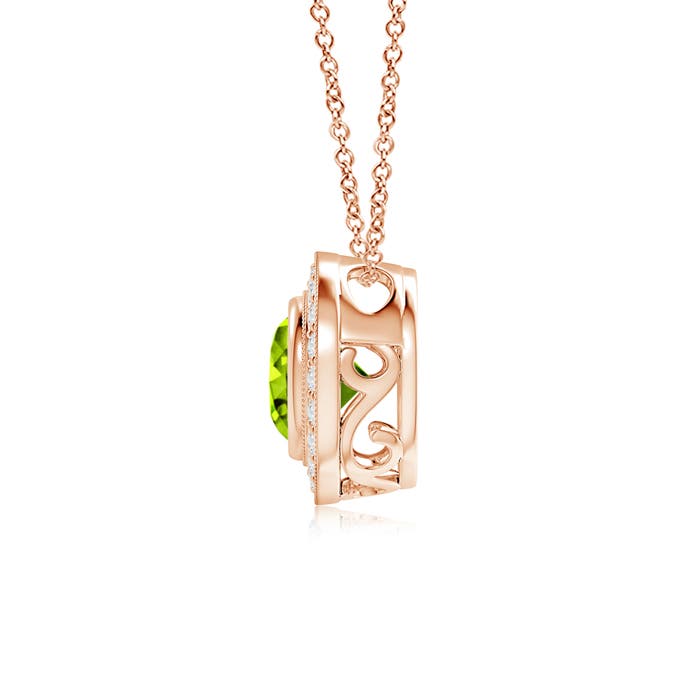 AAAA - Peridot / 1.6 CT / 14 KT Rose Gold