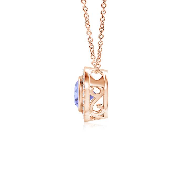 A - Tanzanite / 1.06 CT / 14 KT Rose Gold