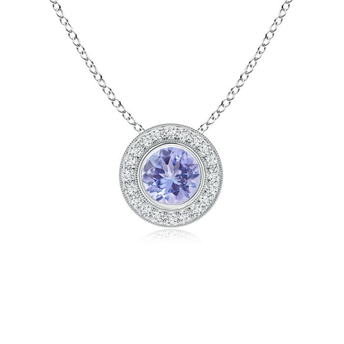 A - Tanzanite / 1.06 CT / 14 KT White Gold