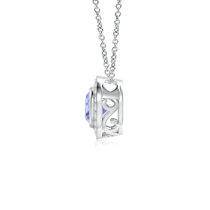 A - Tanzanite / 1.06 CT / 14 KT White Gold