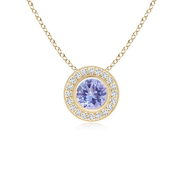 A - Tanzanite / 1.06 CT / 14 KT Yellow Gold