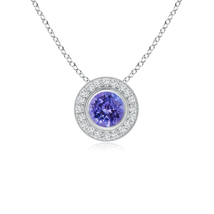 AA - Tanzanite / 1.06 CT / 14 KT White Gold