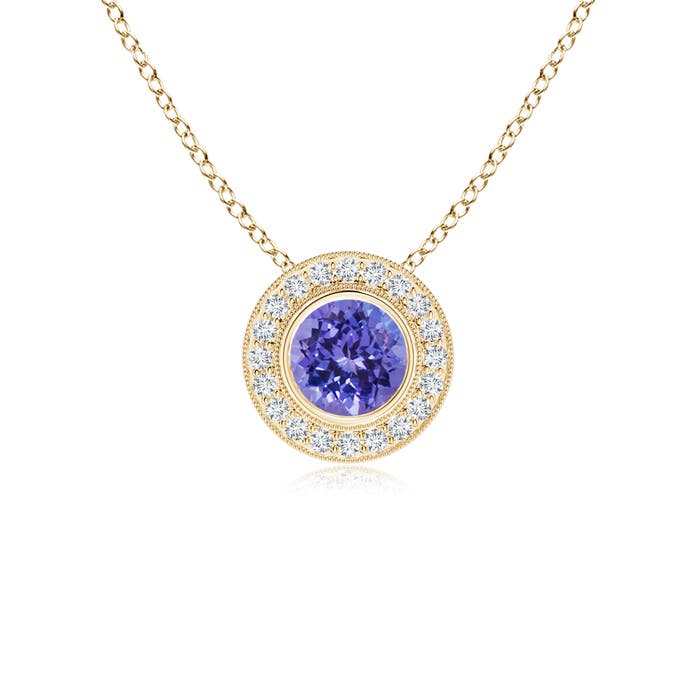 AA - Tanzanite / 1.06 CT / 14 KT Yellow Gold