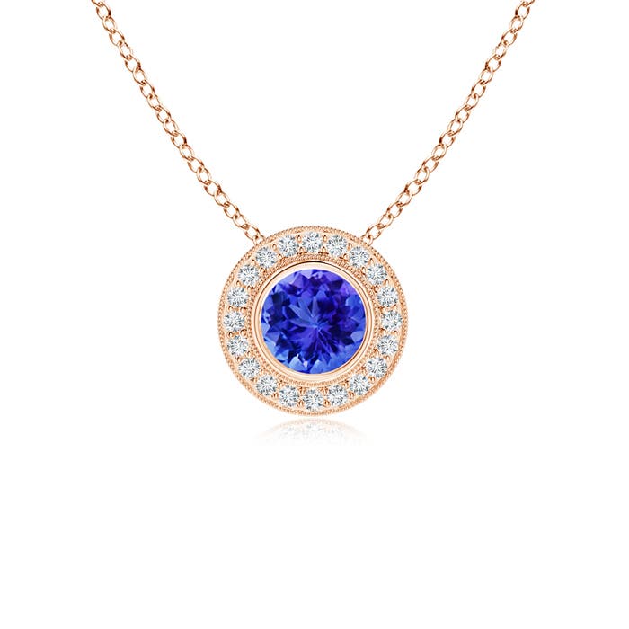 AAA - Tanzanite / 1.06 CT / 14 KT Rose Gold