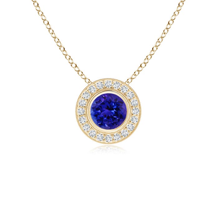 AAAA - Tanzanite / 1.06 CT / 14 KT Yellow Gold