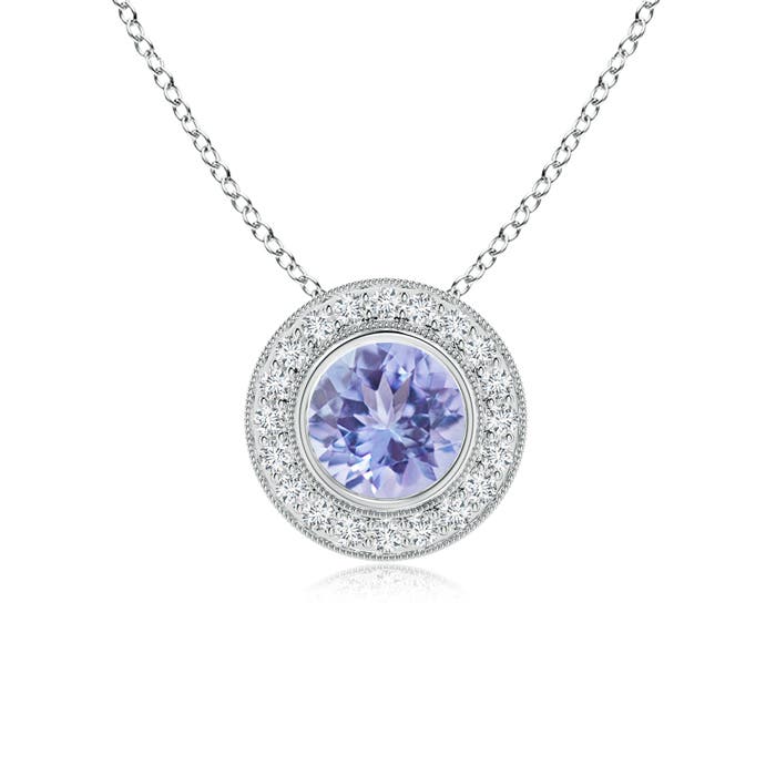 A - Tanzanite / 1.65 CT / 14 KT White Gold