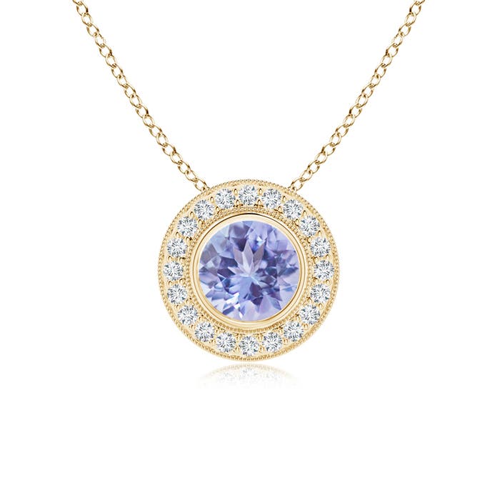 A - Tanzanite / 1.65 CT / 14 KT Yellow Gold