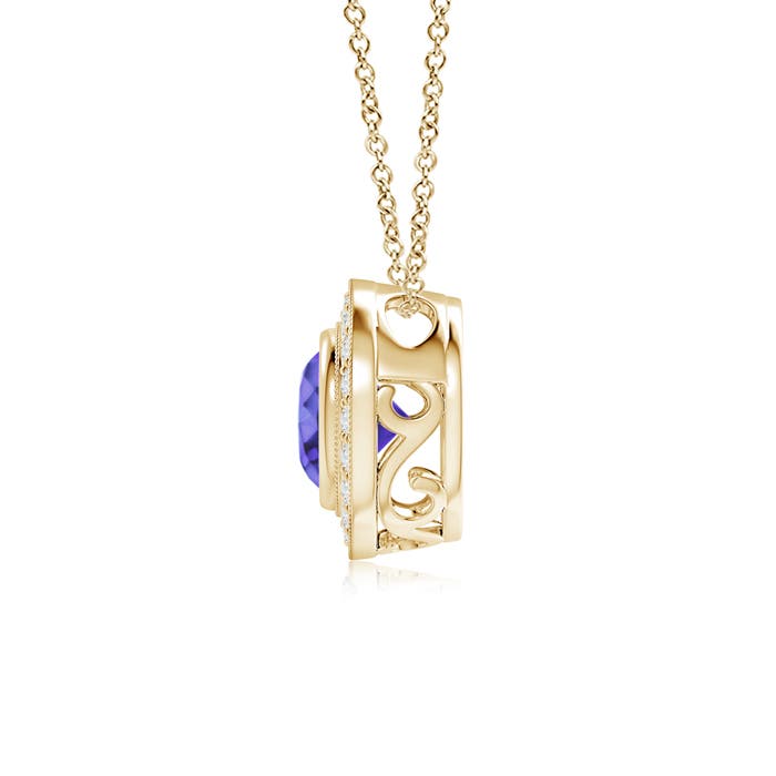 AA - Tanzanite / 1.65 CT / 14 KT Yellow Gold