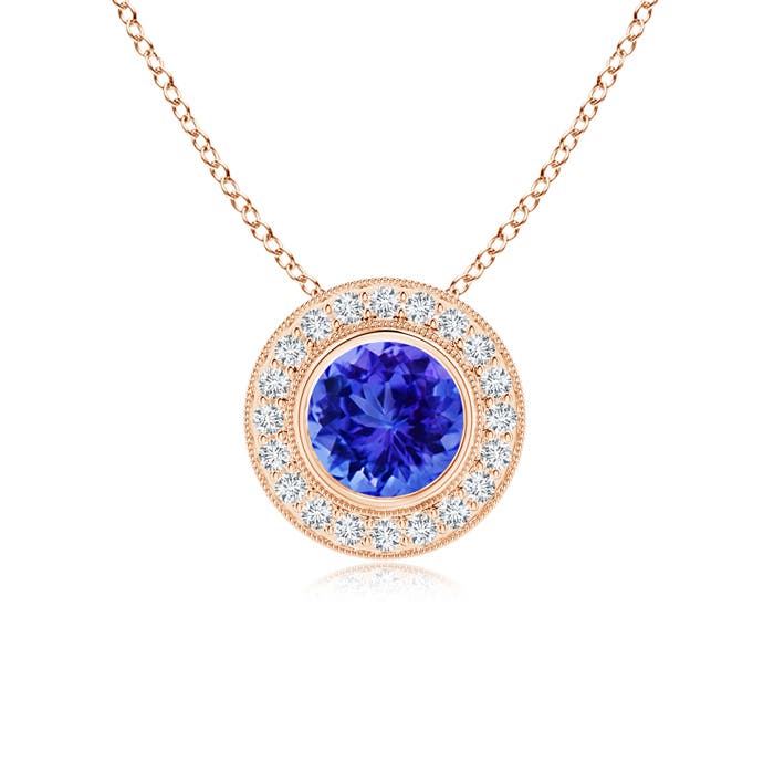 AAA - Tanzanite / 1.65 CT / 14 KT Rose Gold