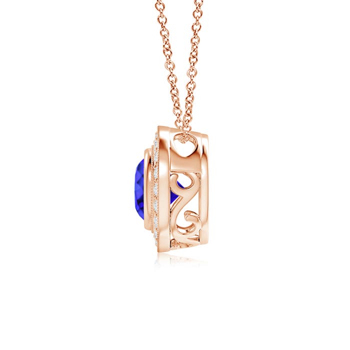 AAA - Tanzanite / 1.65 CT / 14 KT Rose Gold