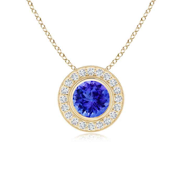 AAA - Tanzanite / 1.65 CT / 14 KT Yellow Gold