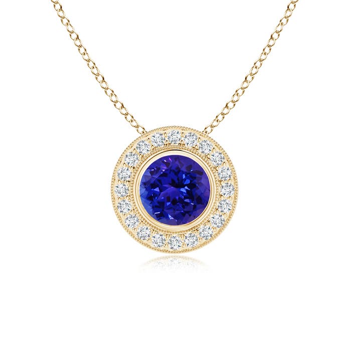 AAAA - Tanzanite / 1.65 CT / 14 KT Yellow Gold